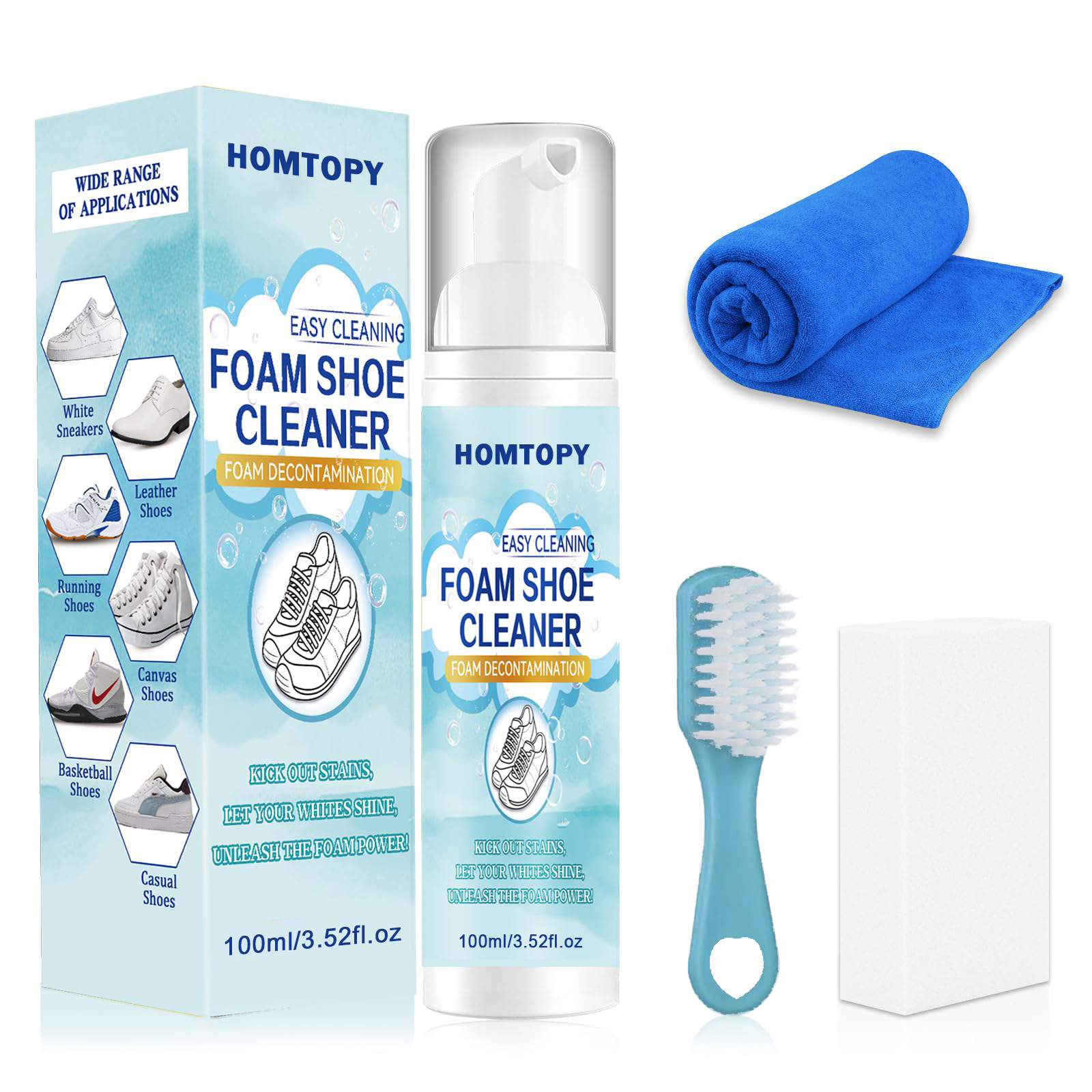 Sneaker Care Kit - Shoe Cleaning Kit,Sneaker cleaner Removes Dirt