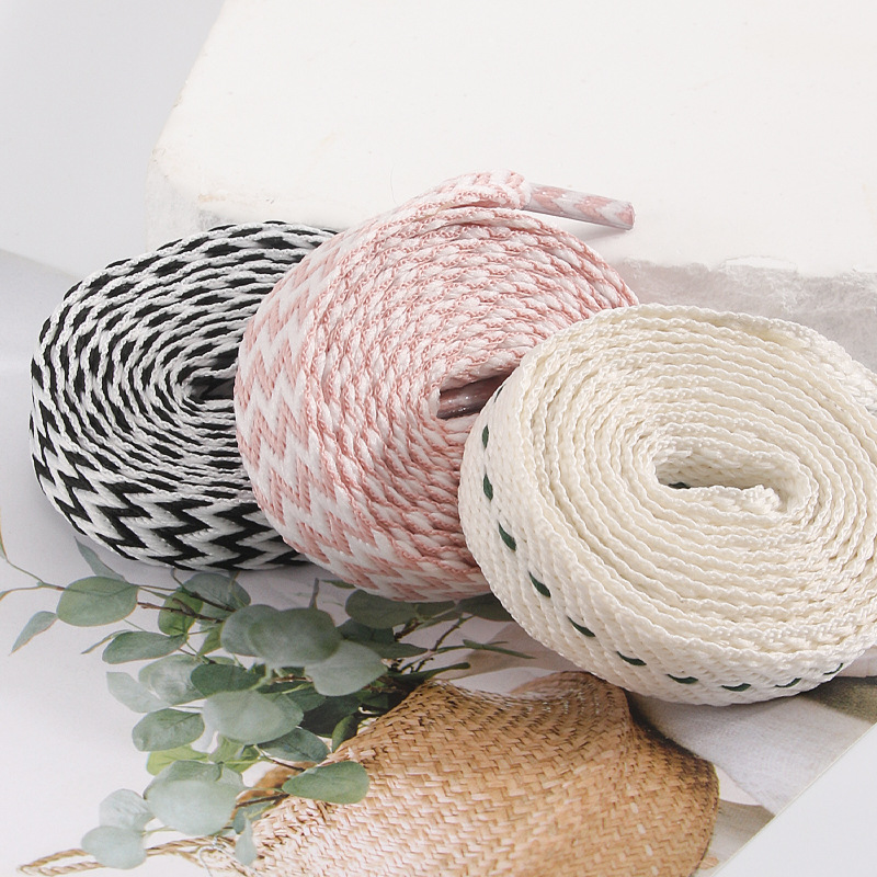 1Pair New 1.5CM Wide Wave Fat  - đánh giá và giá Lace Replacement Flat