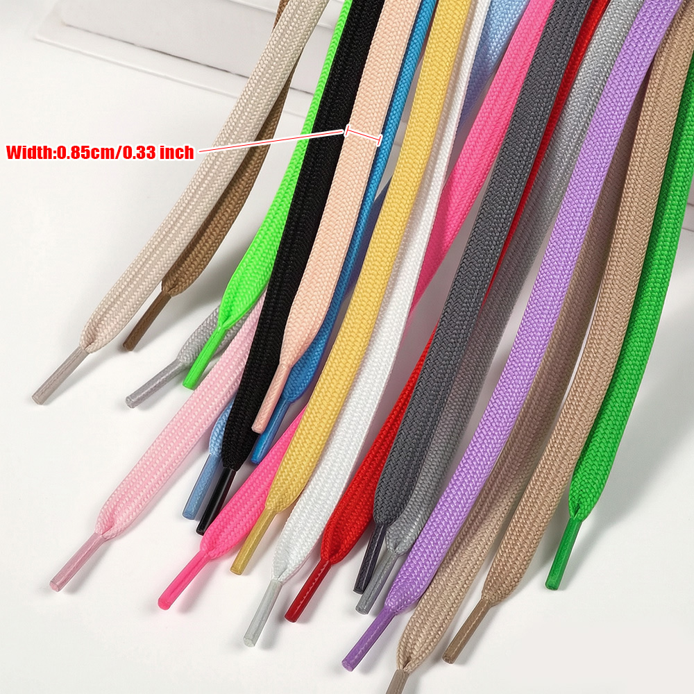 4Pcs(2 Pairs) Flat Shoelaces 0 - đánh giá và giá Lace Replacement Flat