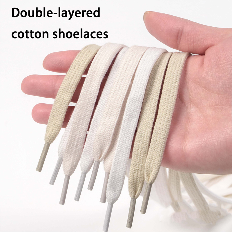 Flat Cotton Shoelaces, Double- - đánh giá và giá Lace Replacement Flat