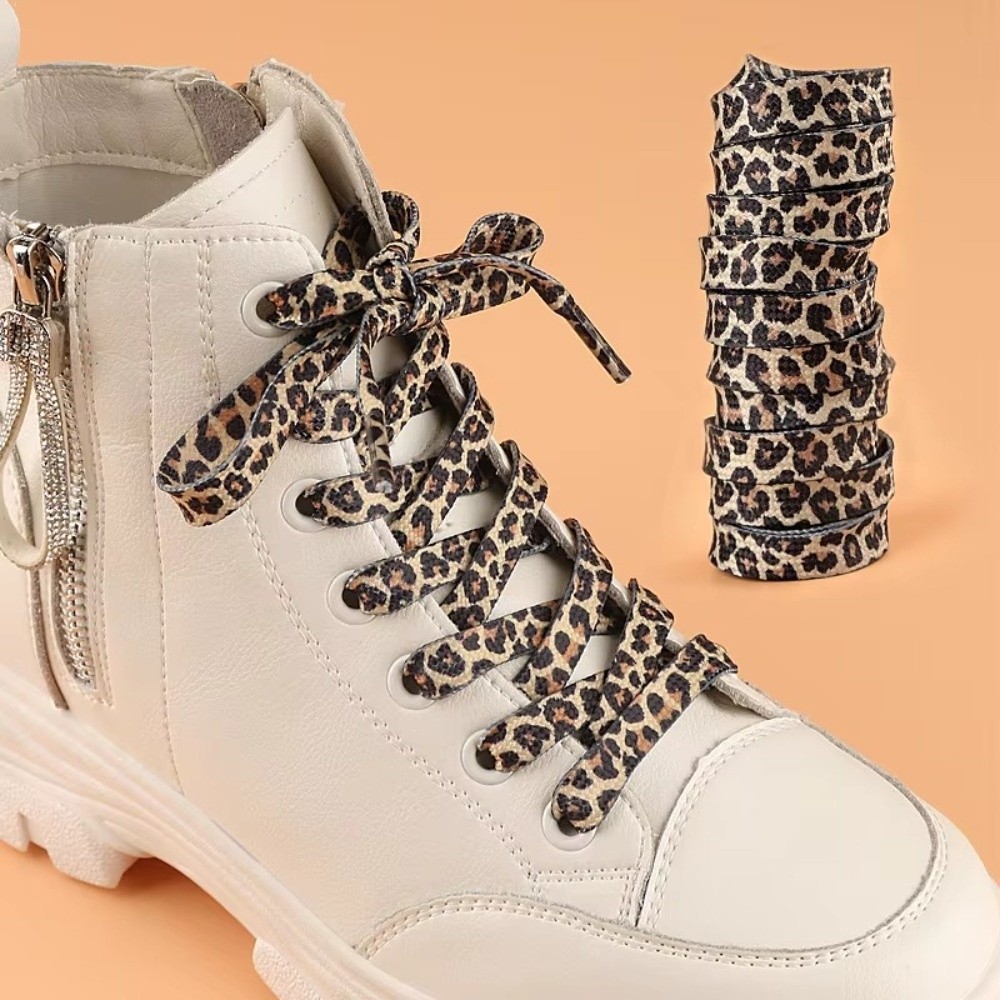 1Pair 120CM Fashion Leopard Pr - đánh giá và giá Lace Replacement Flat