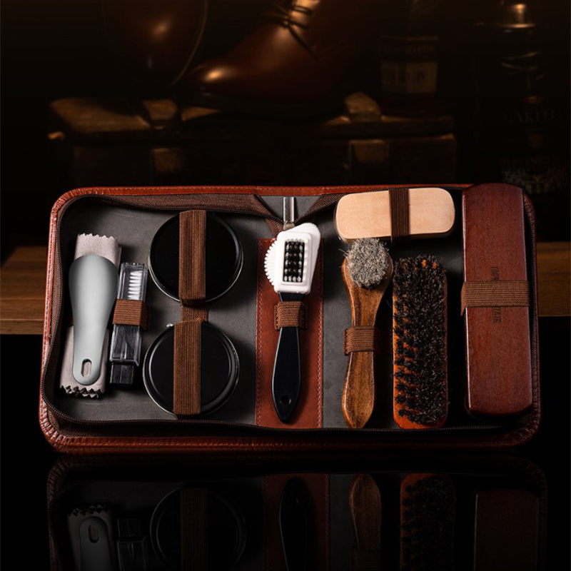 HorseHair Shoe Brush Set Leath - đánh giá và giá Sneaker Care Kit