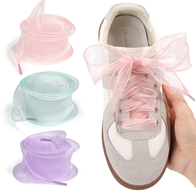 Fishtail Organza Ribbon Shoela - đánh giá và giá Lace Replacement Flat