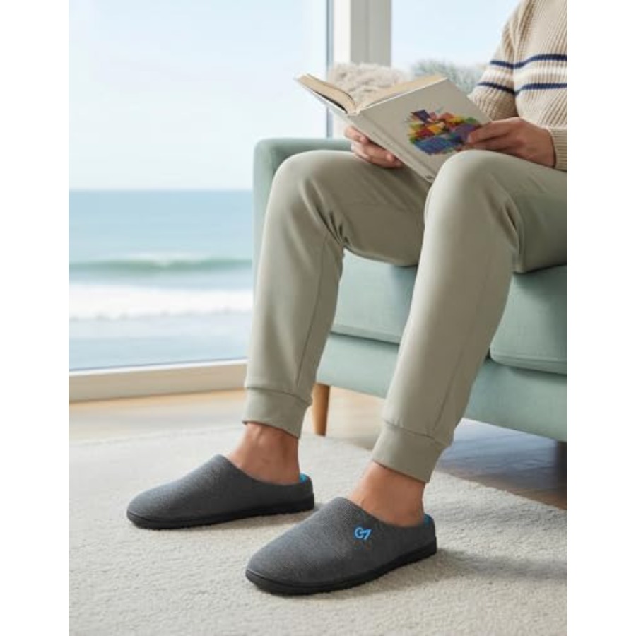 Men's Two-Tone House Slippers  - đánh giá và giá Insole Memory Foam