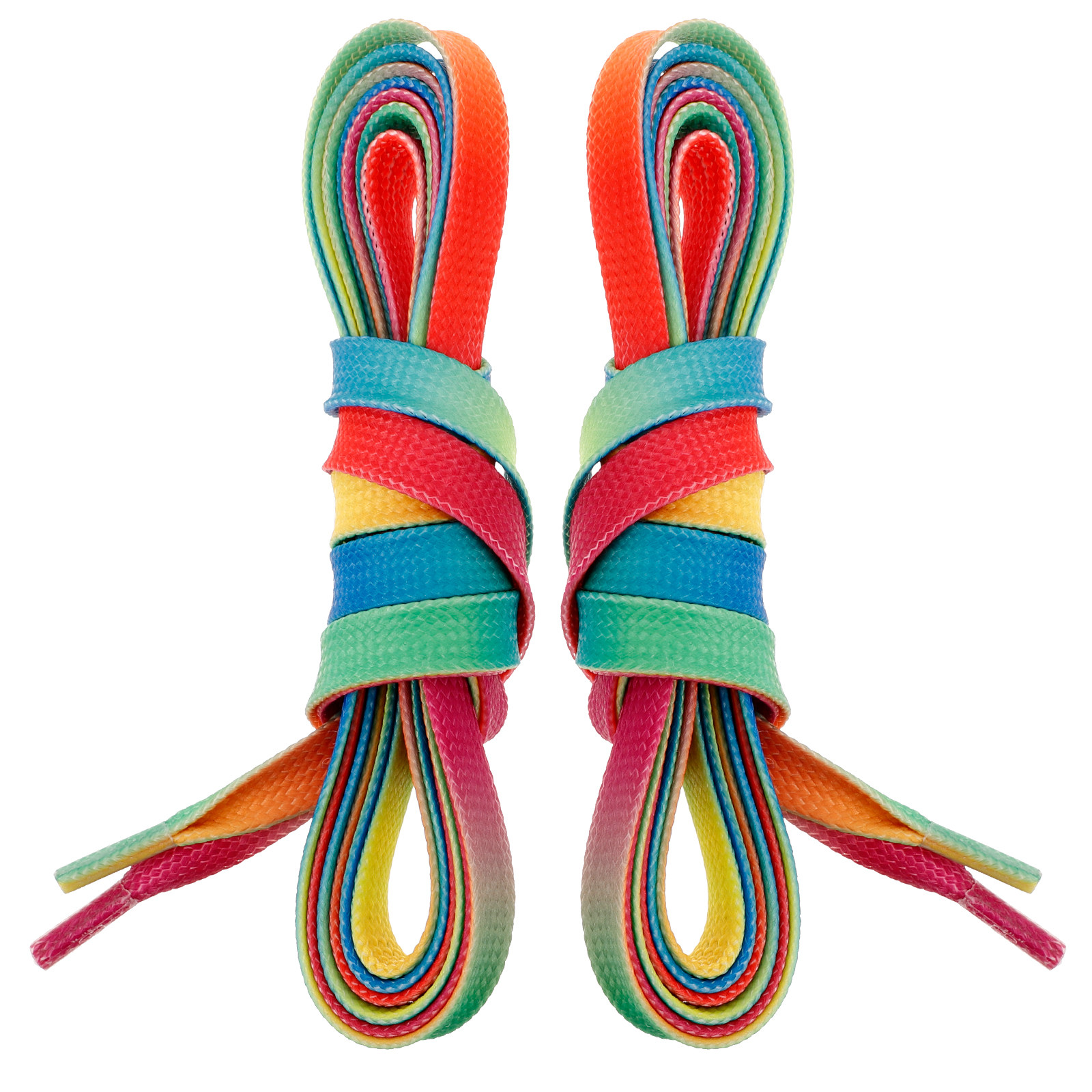 1 Pair Rainbow Gradient Hockey - đánh giá và giá Lace Replacement Flat