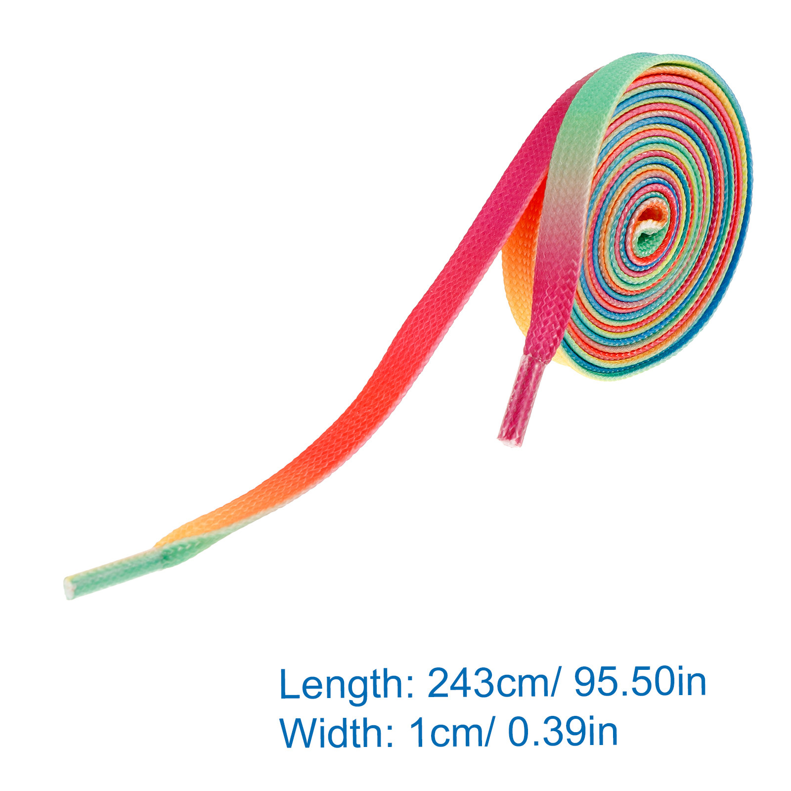 1 Pair Rainbow Gradient Hockey - đánh giá và giá Lace Replacement Flat